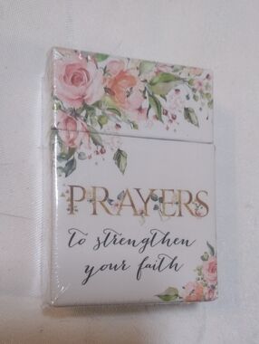 Prayers Floral Prayer Cards- White and Pink